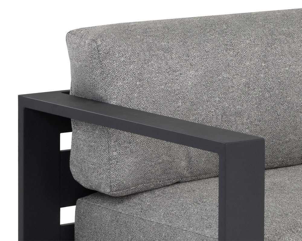 Tavira Sofa - Charcoal - Lanikai Salt And Pepper