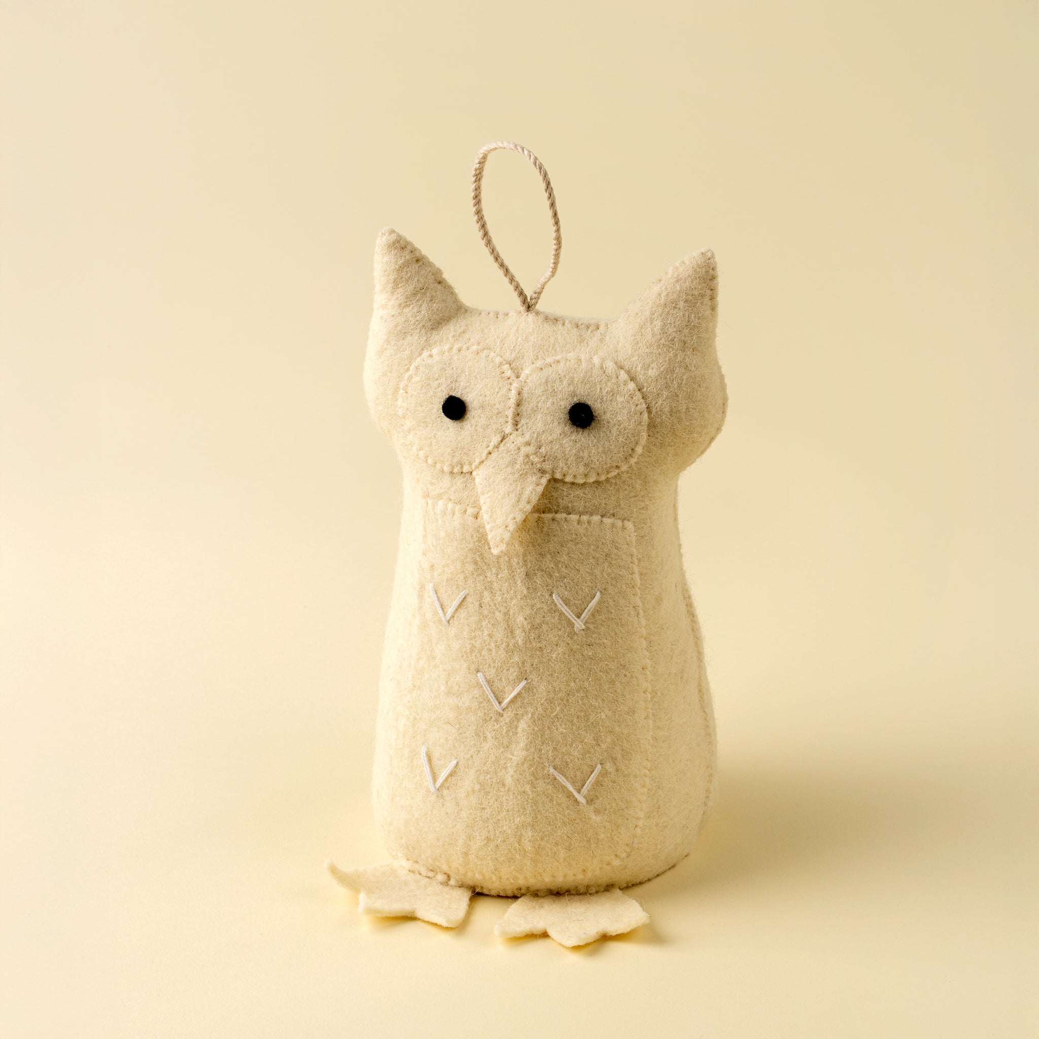 Barn Owl Felt Doorstop