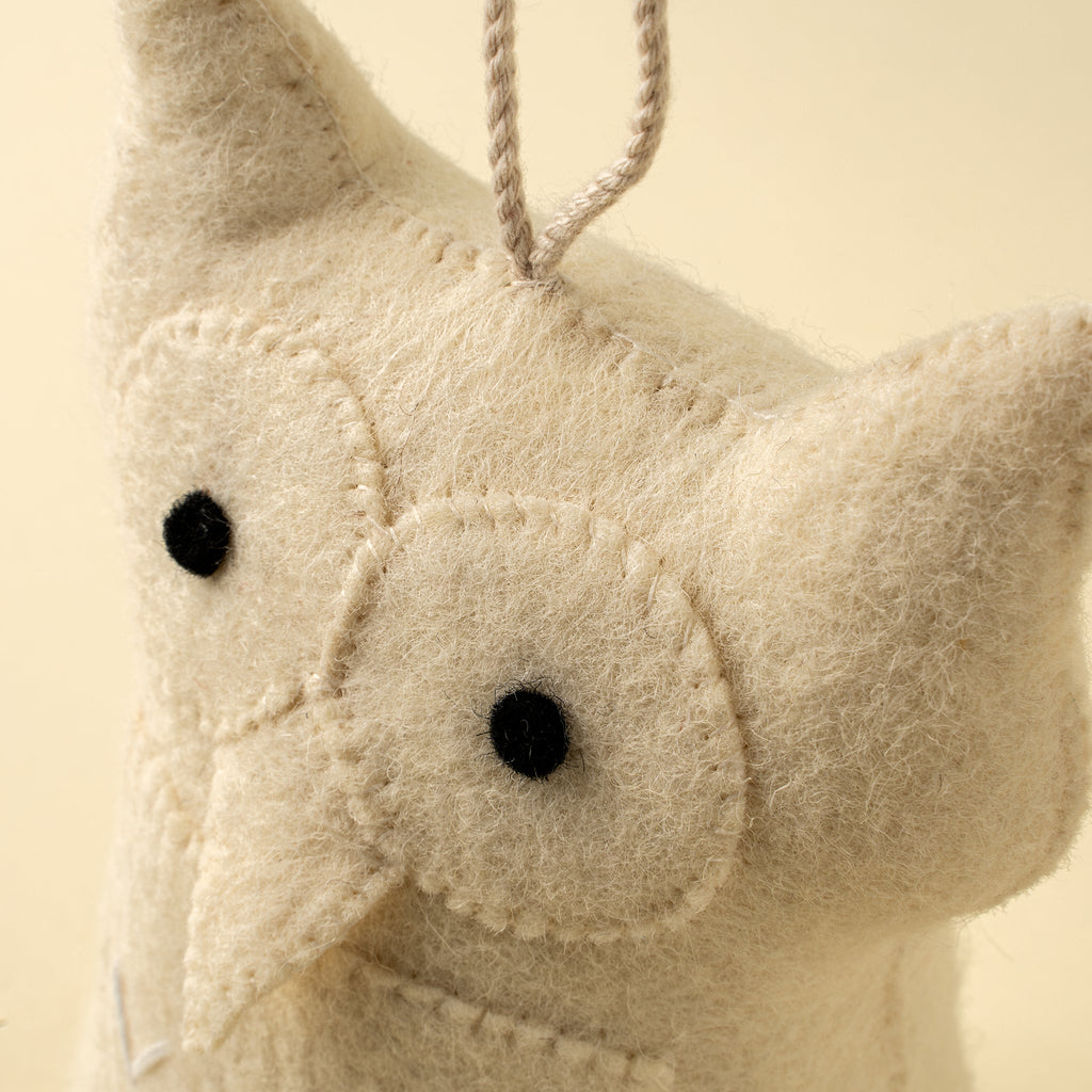 Barn Owl Felt Doorstop