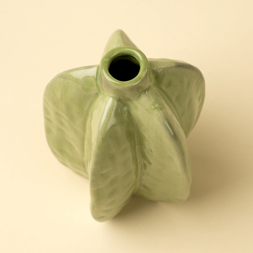 Carambola Vase, Green