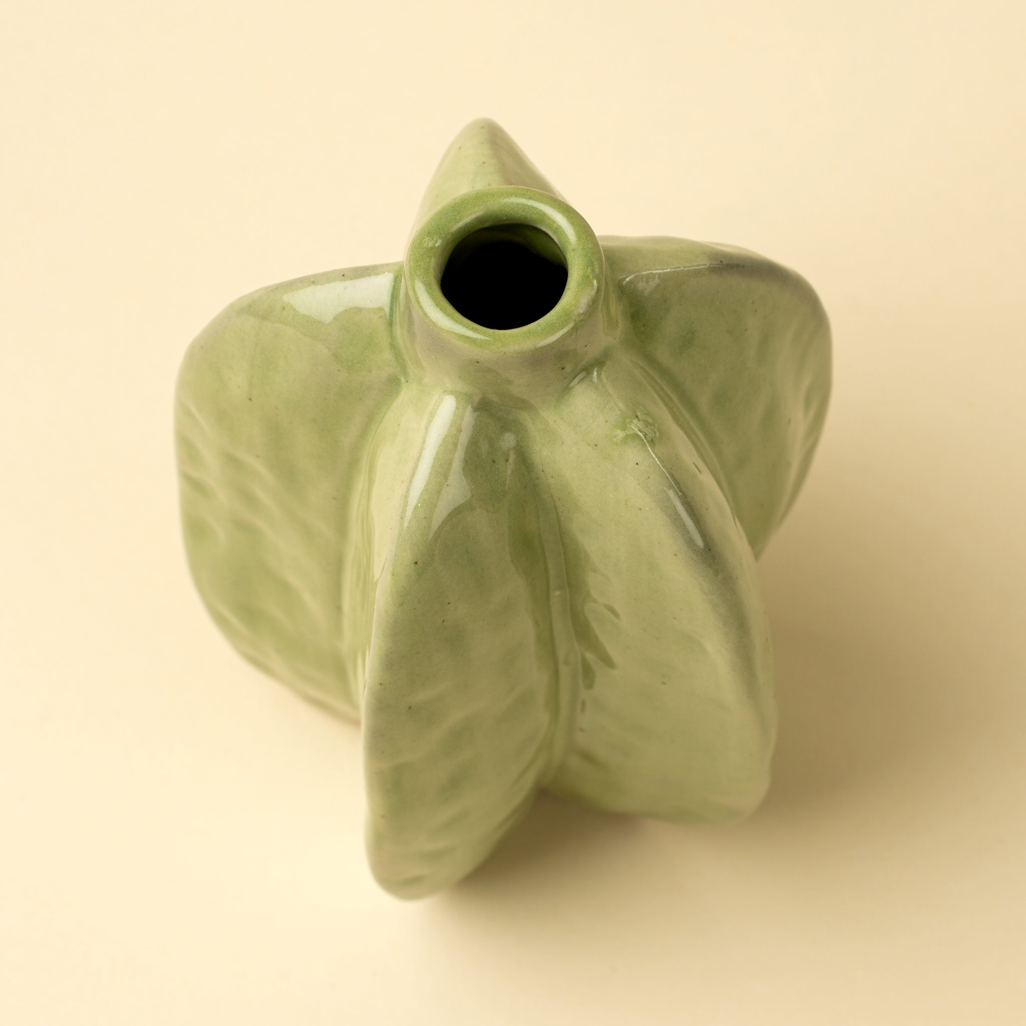 Carambola Vase, Green