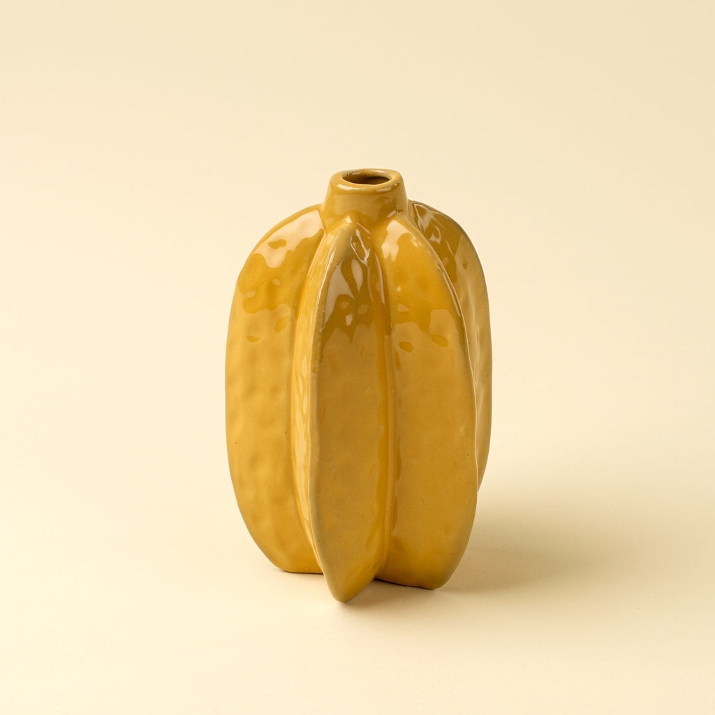 Carambola Vase, Ochre