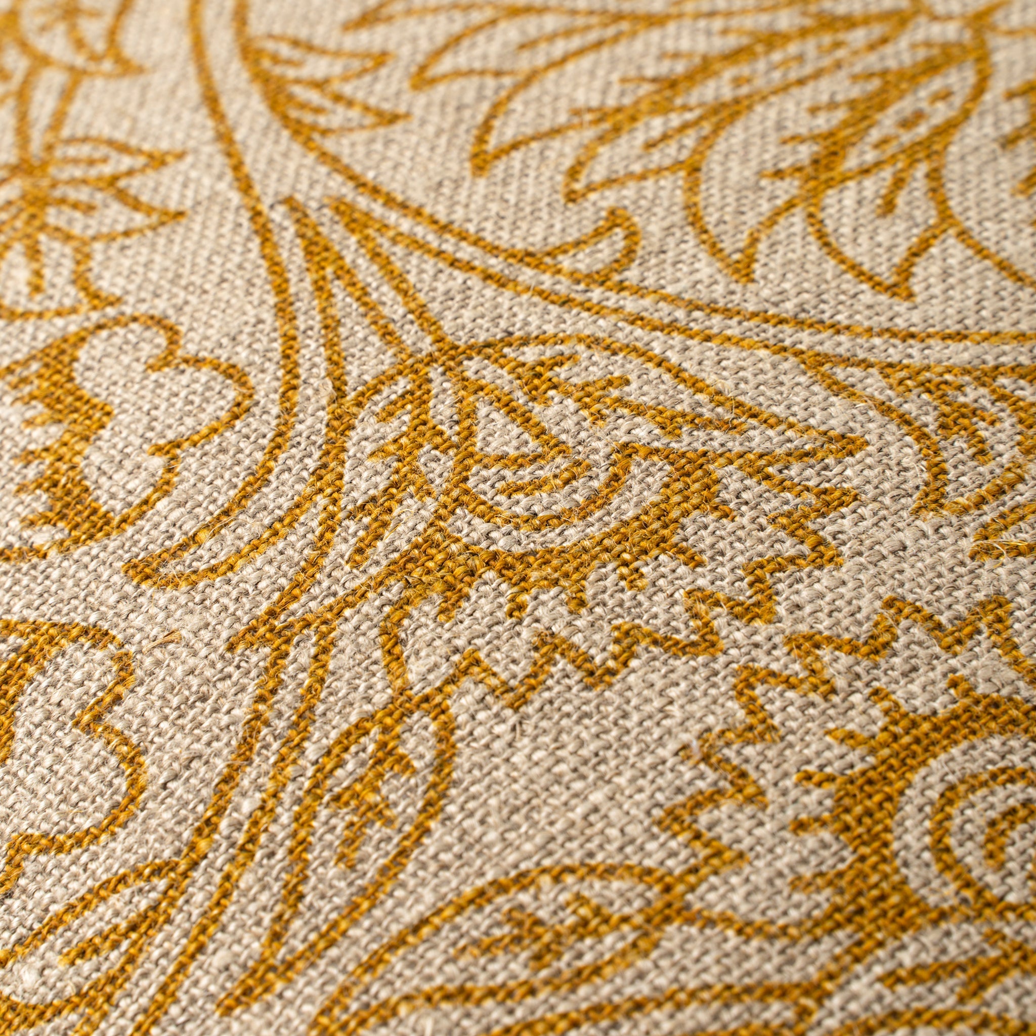 24x24 Floria Linen Pillow, Sunflower