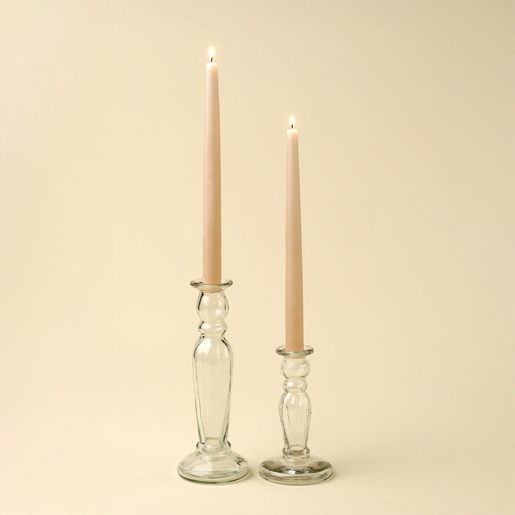 Vero Glass Candlestick L, Clear