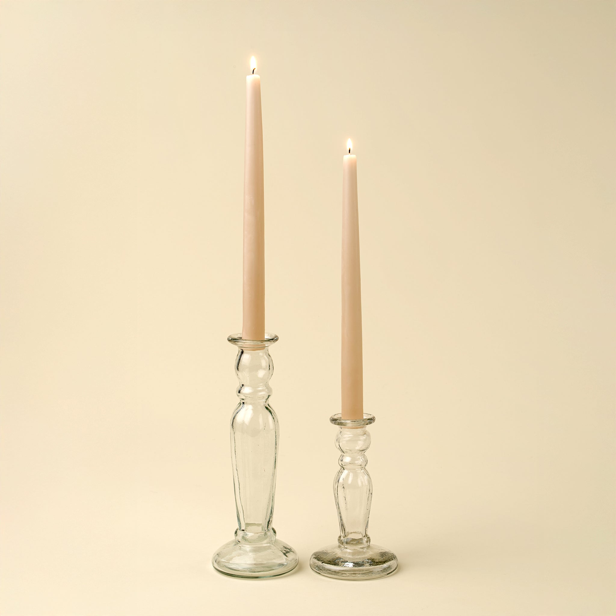 Vero Glass Candlestick L, Clear