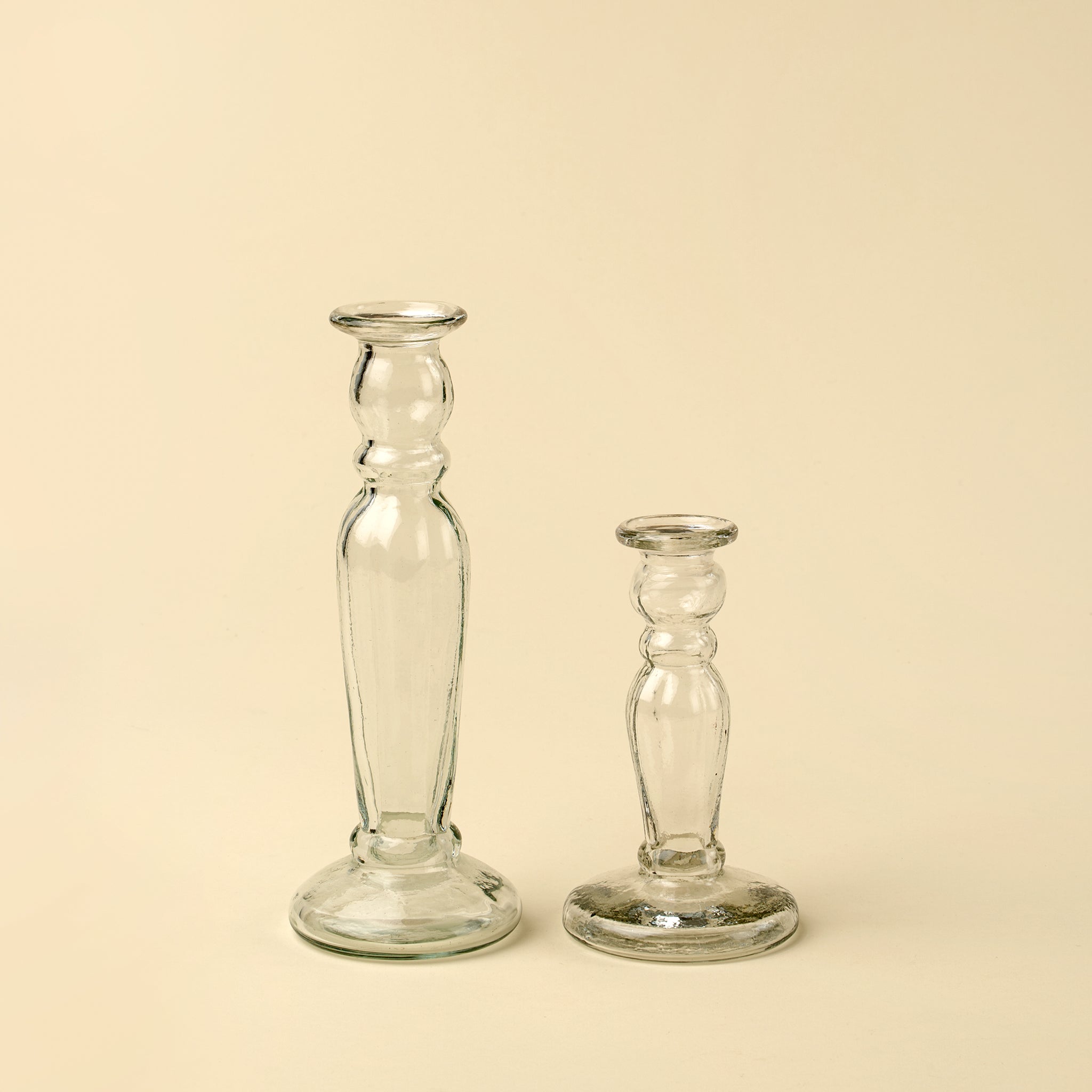 Vero Glass Candlestick L, Clear