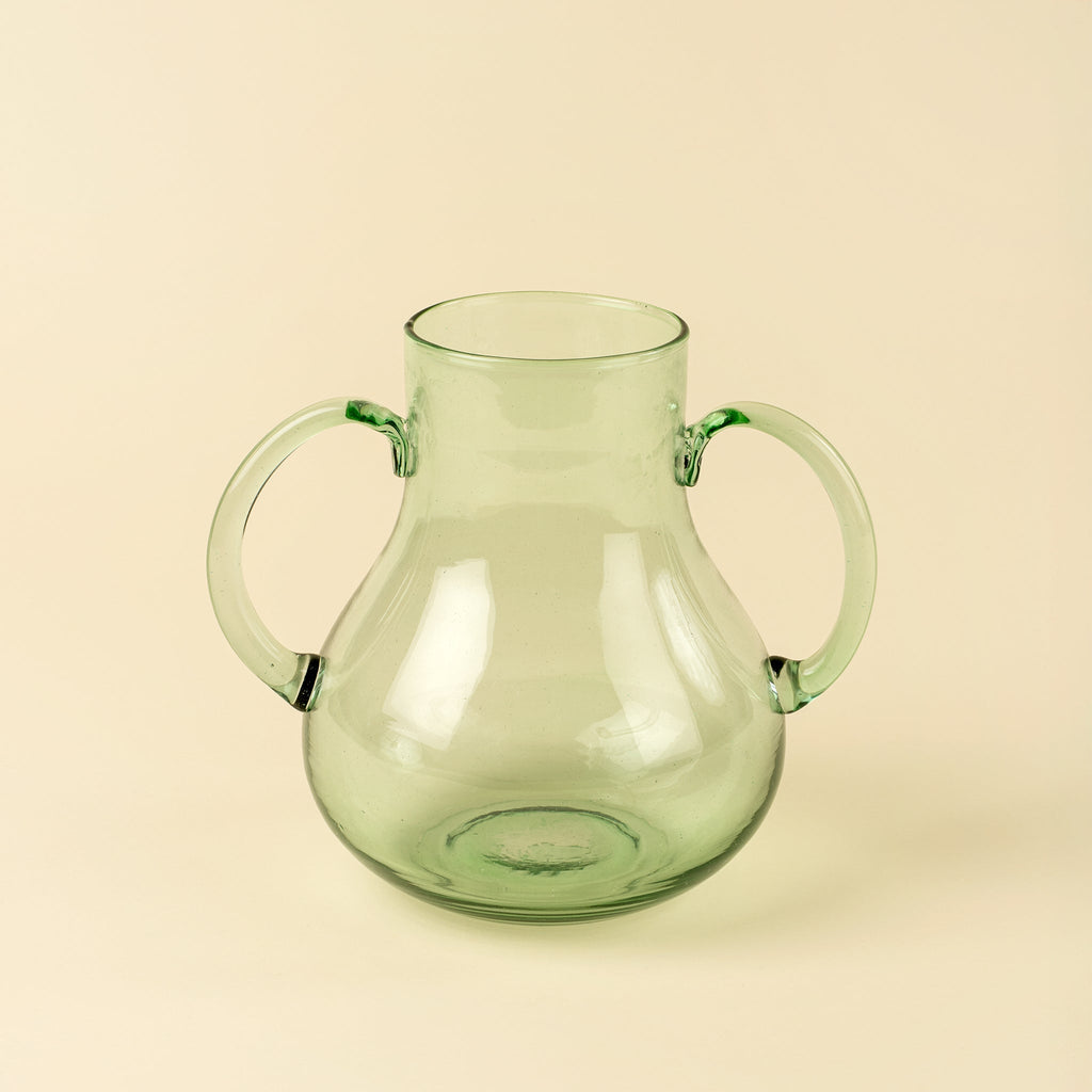 Miro Glass Vase L, Green