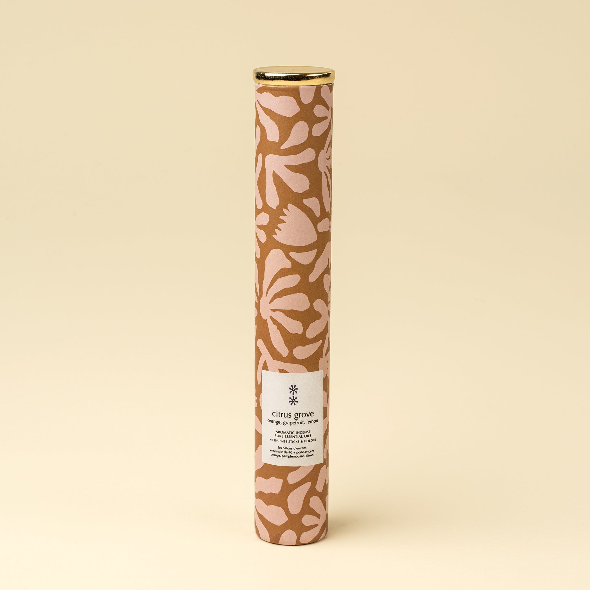 Citrus Grove Incense Set/30 Sticks + Holder