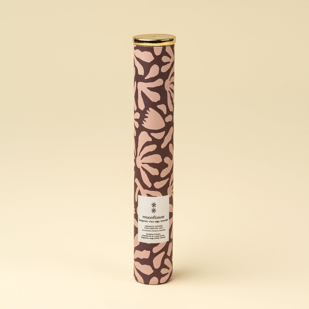 Moonflower Incense Set/30 Sticks + Holder