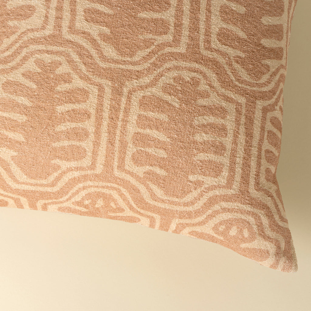 20x20 Oleander Pillow, Terracotta