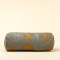 Suzani Embroidered Kantha Bolster, Grey