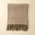 Nomad Linen Weave Throw, Fawn