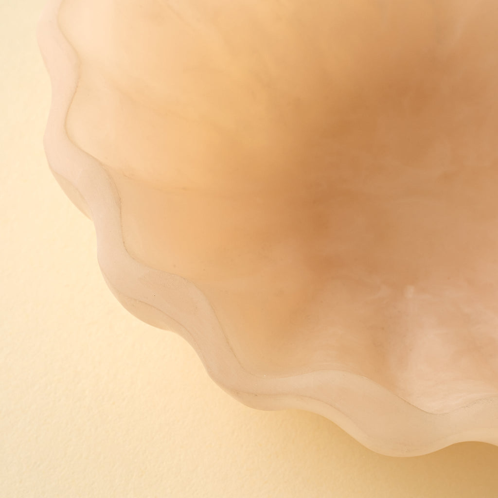 Scallop Resin Bowl S