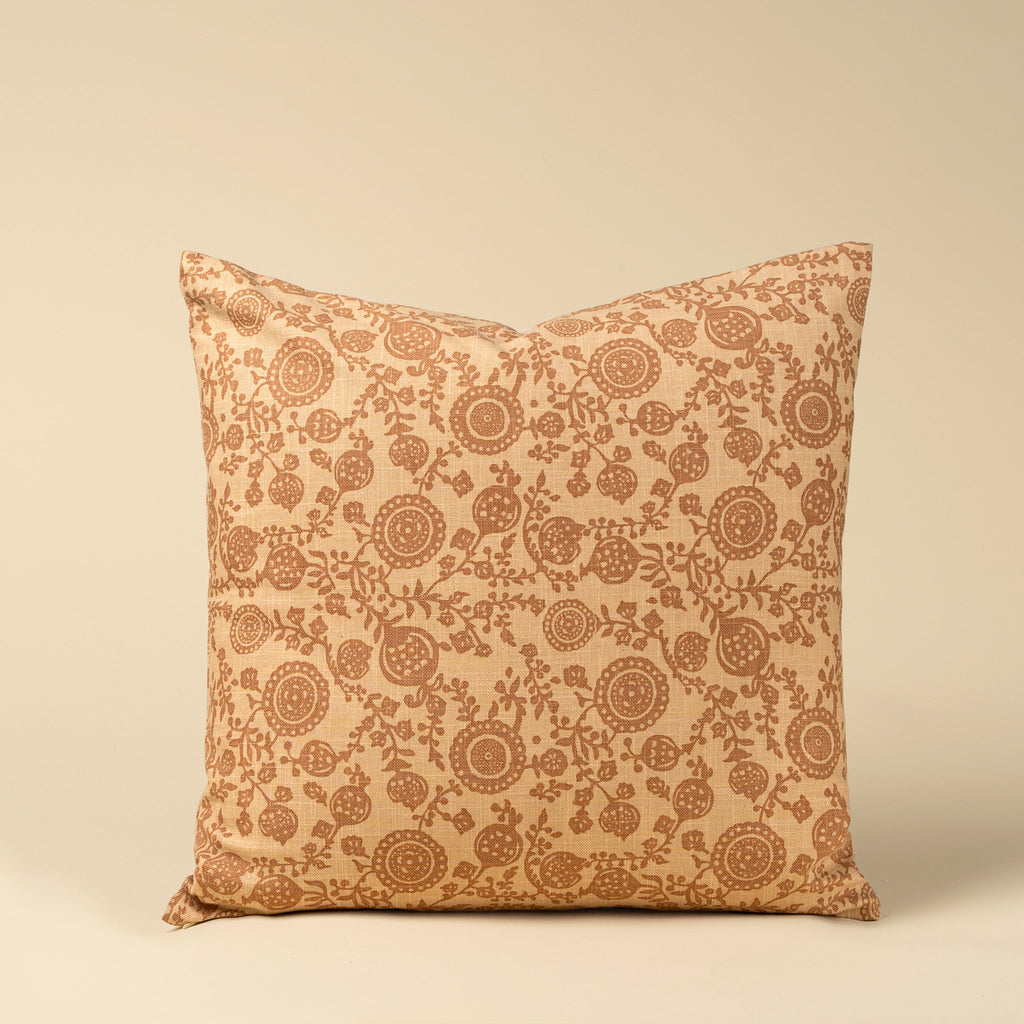 20x20 Pomegranate Pillow, Terracottta