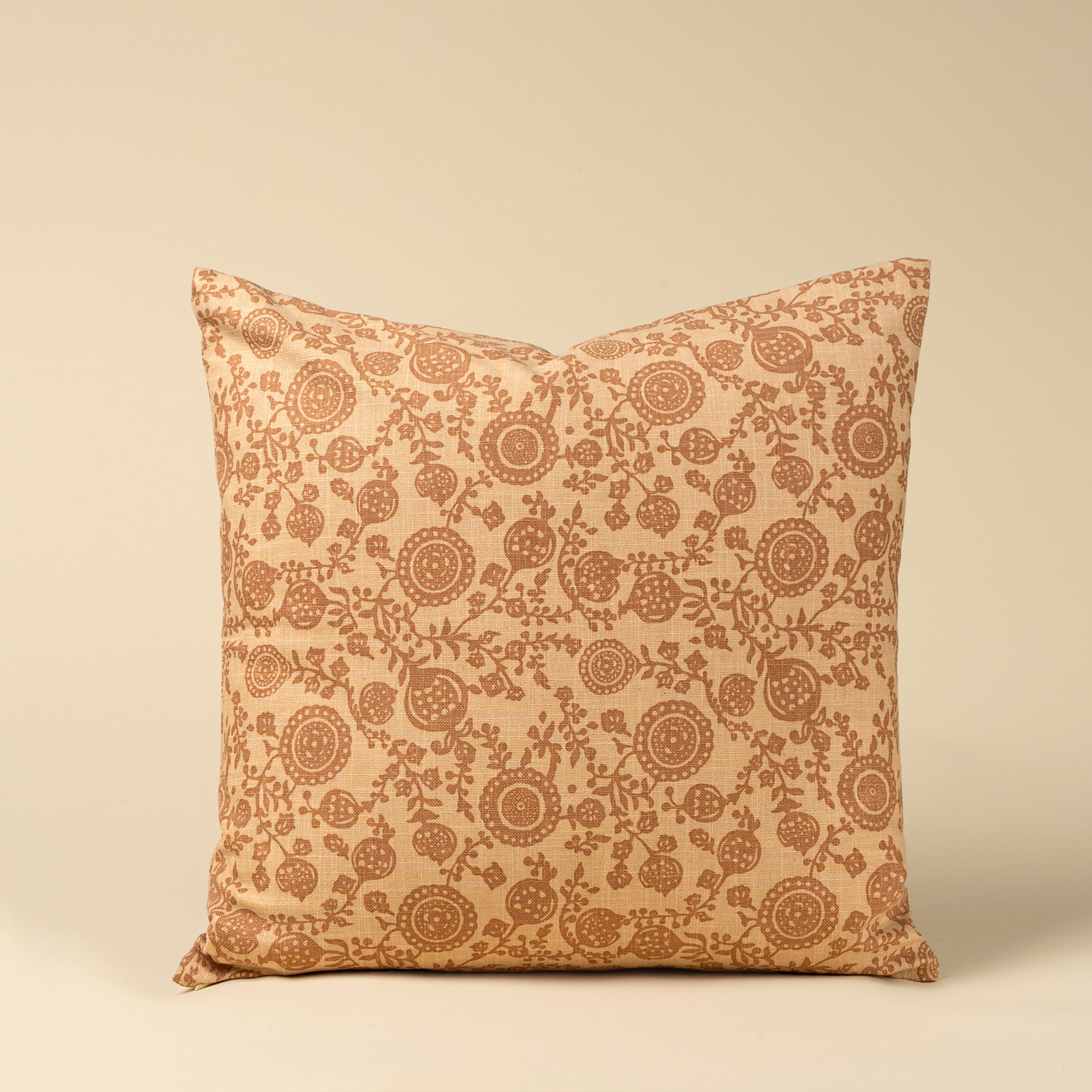 20x20 Pomegranate Pillow, Terracottta