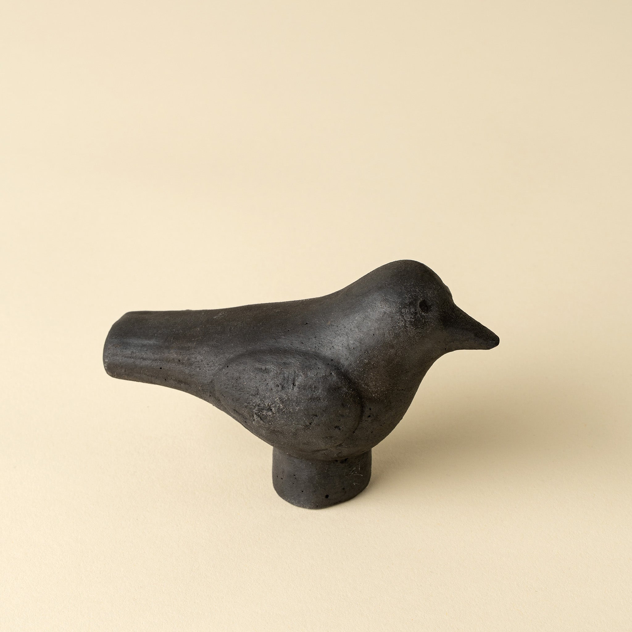 Burnt Terracotta Bird Statuette