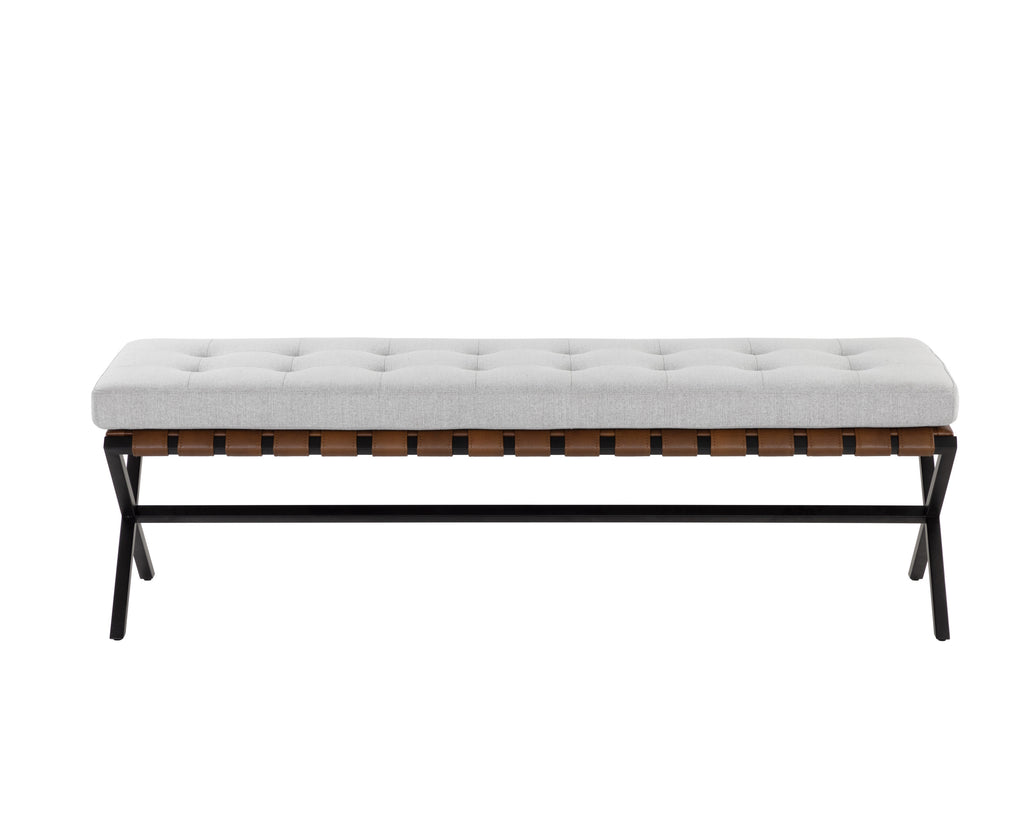 Kenji Bench - Black - Mina Light Grey