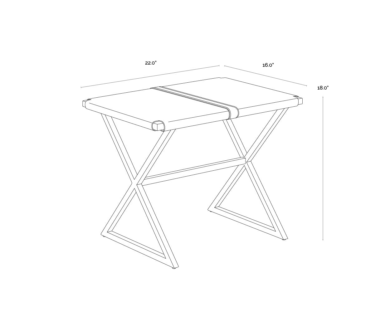 Elon Stool - Vintage Cognac Leather