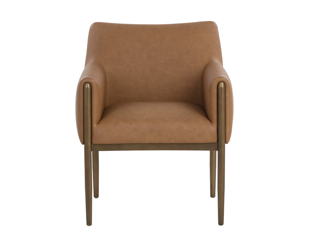 Olea Dining Armchair - Milliken Cognac