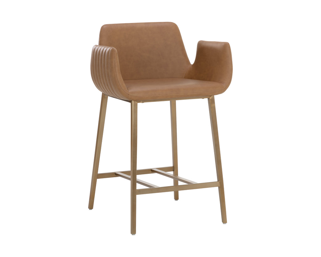 Lucano Counter Stool - Milliken Cognac