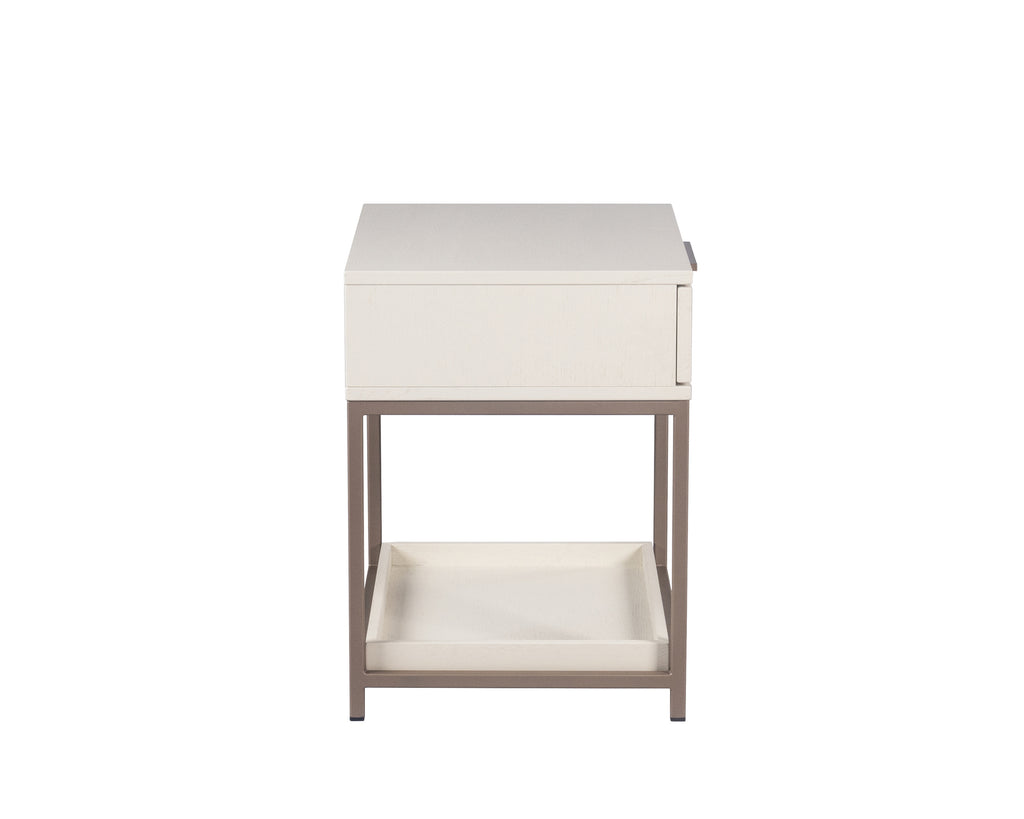 Rebel Nightstand - Small - Champagne Gold - Cream