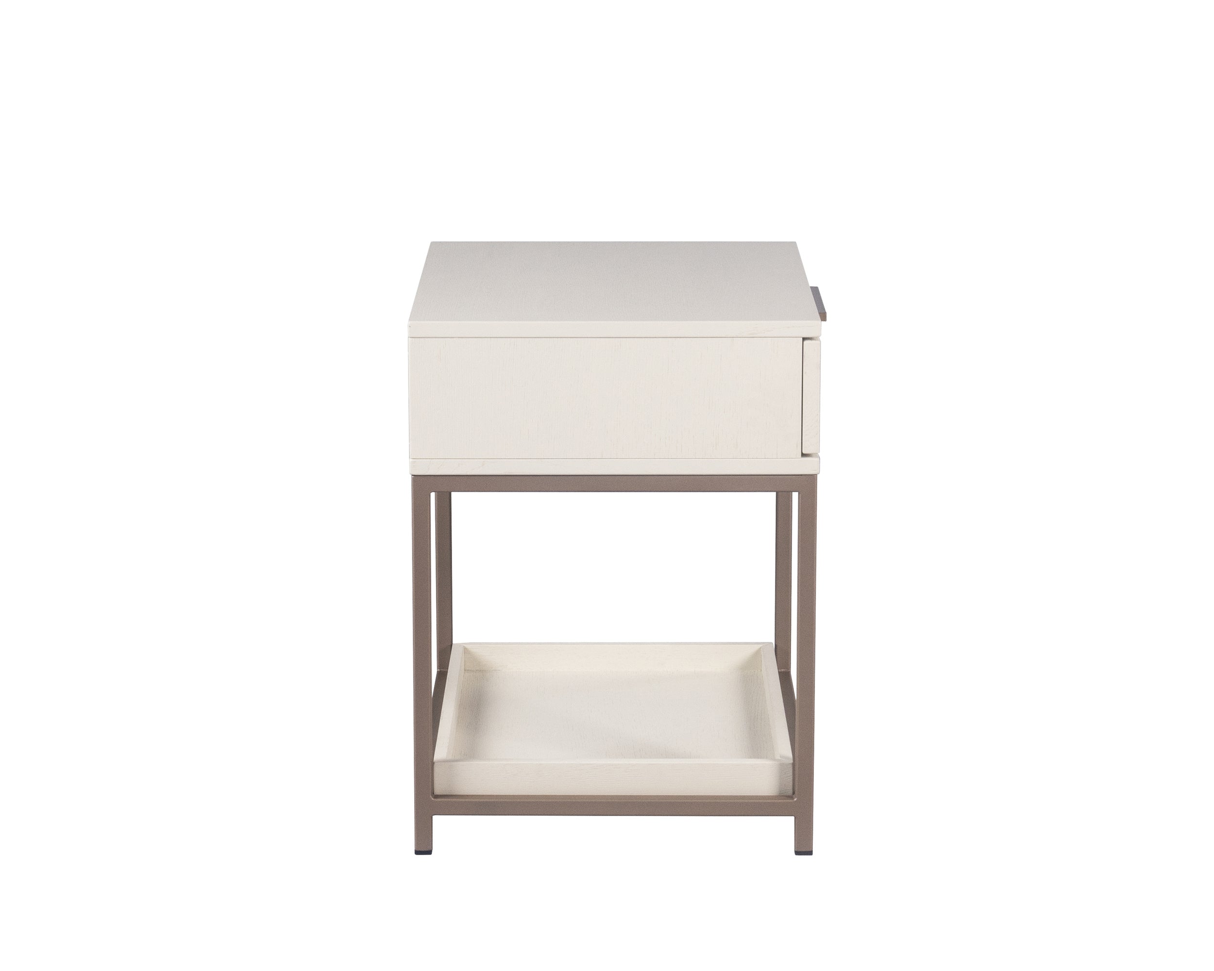 Rebel Nightstand - Small - Champagne Gold - Cream