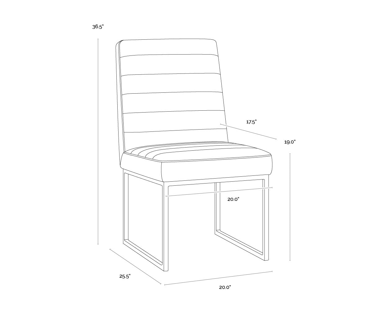 Spyros Dining Chair - Coal Black