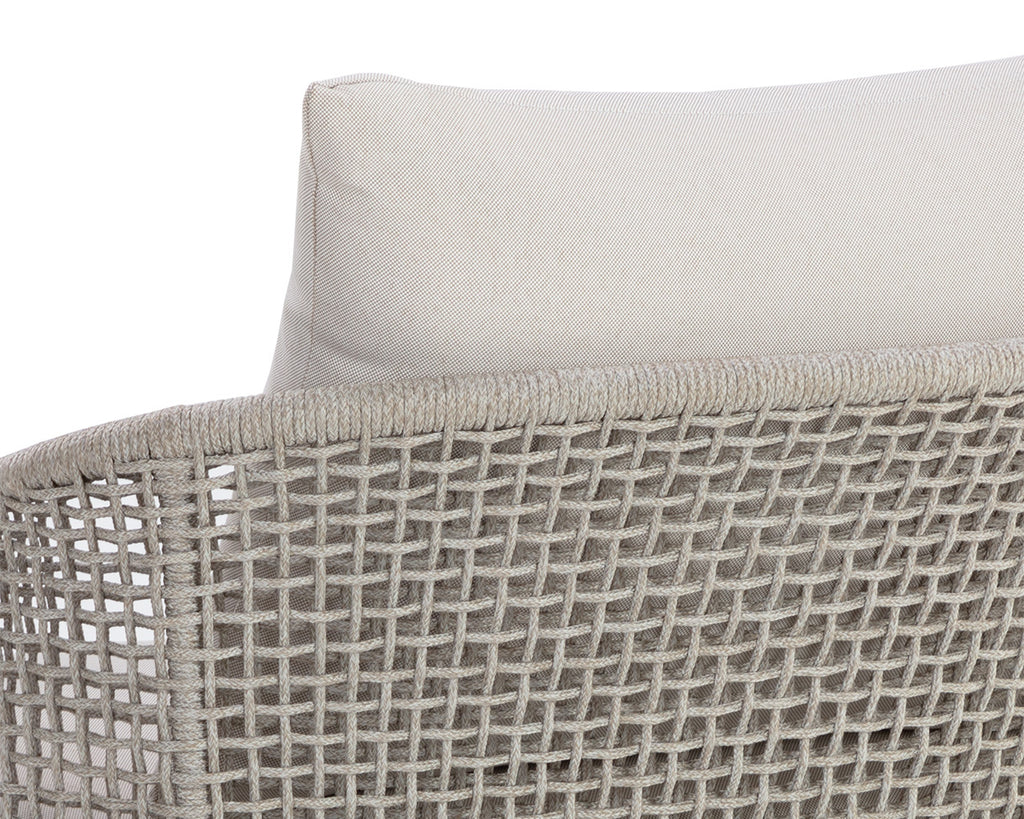 Capri Lounge Chair - Drift Brown - Palazzo Cream
