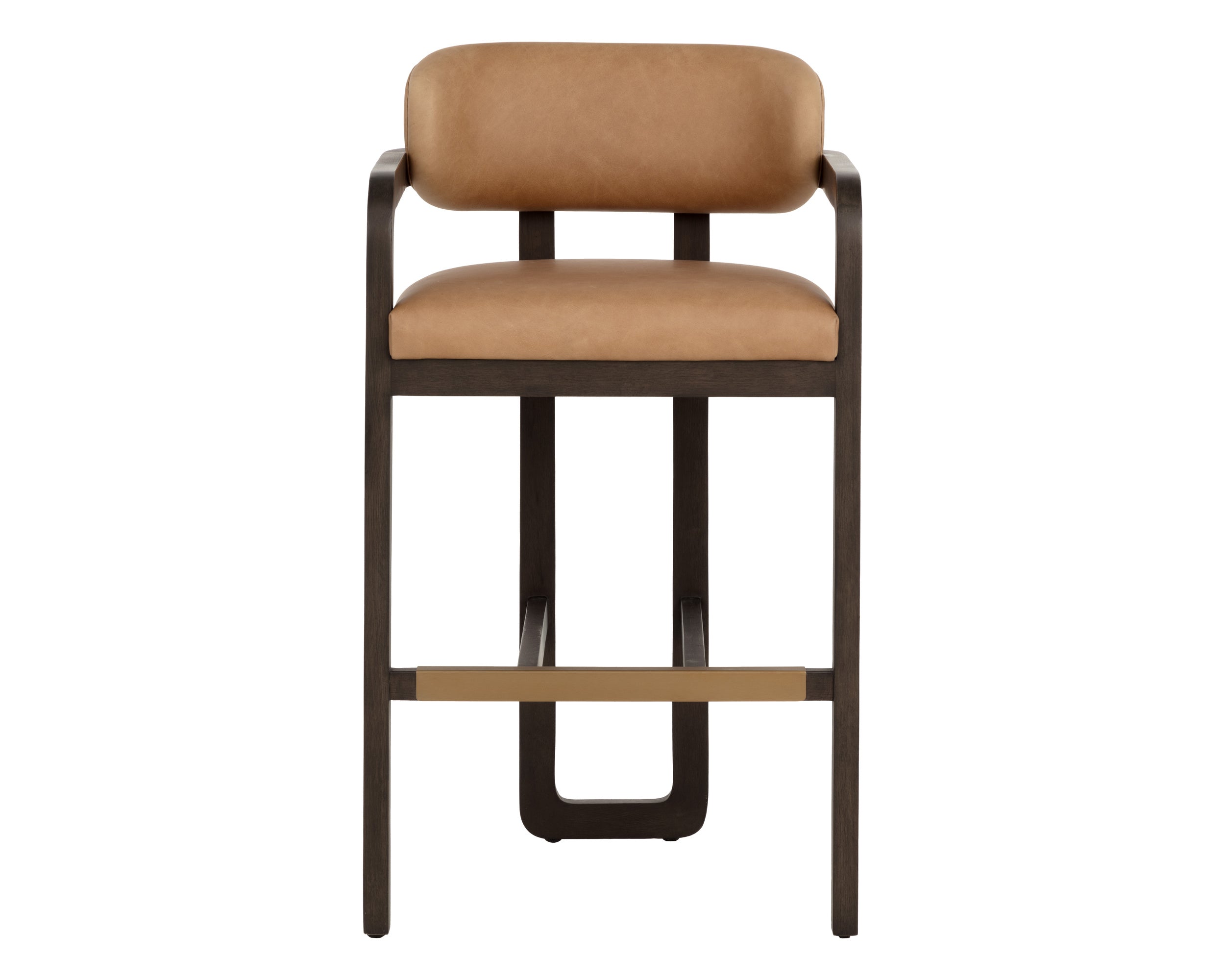 Madrone Barstool - Brown - Ludlow Sesame Leather