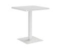 Merano Bar Table - Square - White