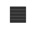 Lucerne Dining Table - Sterling Black - 36"