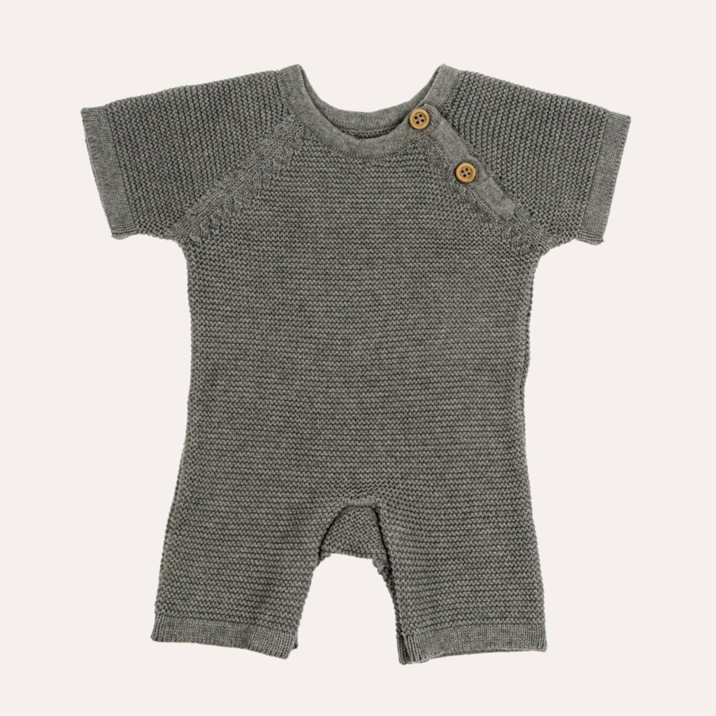 Ellis Knit Jumpsuit 0-6 Months, Grey