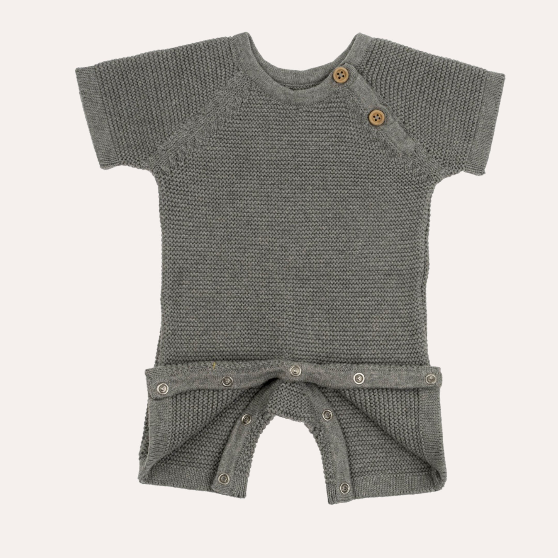 Ellis Knit Jumpsuit 0-6 Months, Grey
