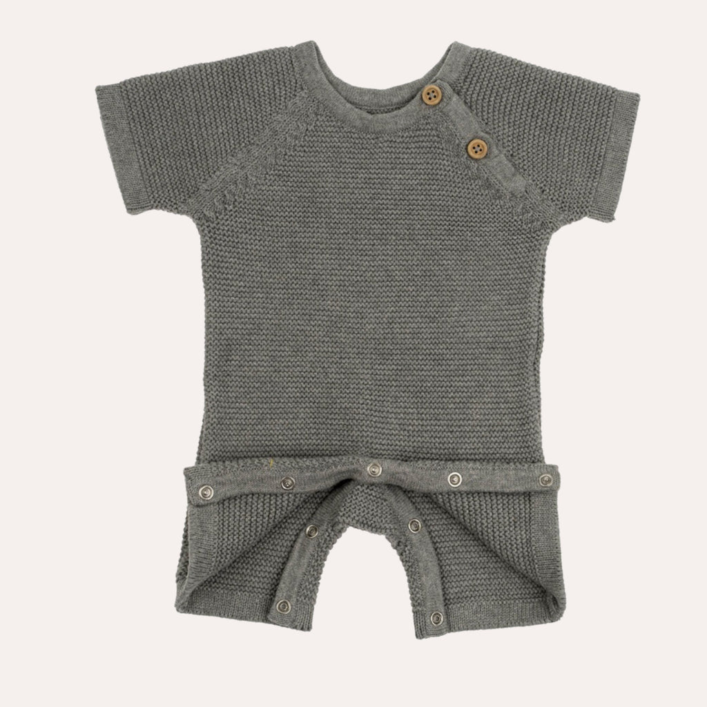 Ellis Knit Jumpsuit 6-12 Months, Grey