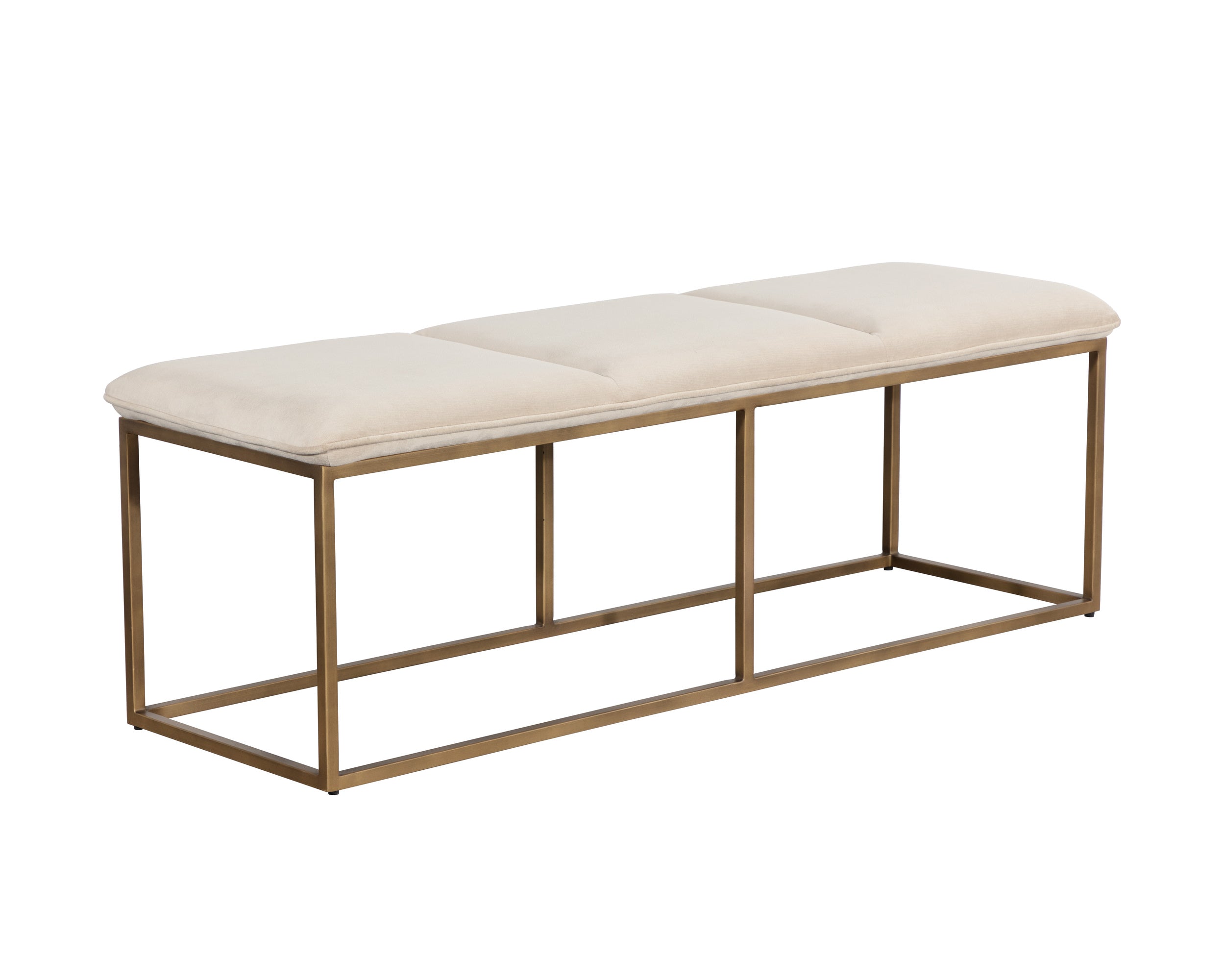 Alley Bench - Burnished Brass - Piccolo Prosecco