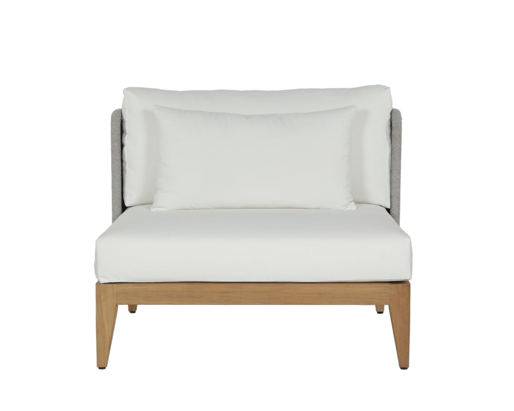 Ibiza Armless Chair - Natural - Stinson White