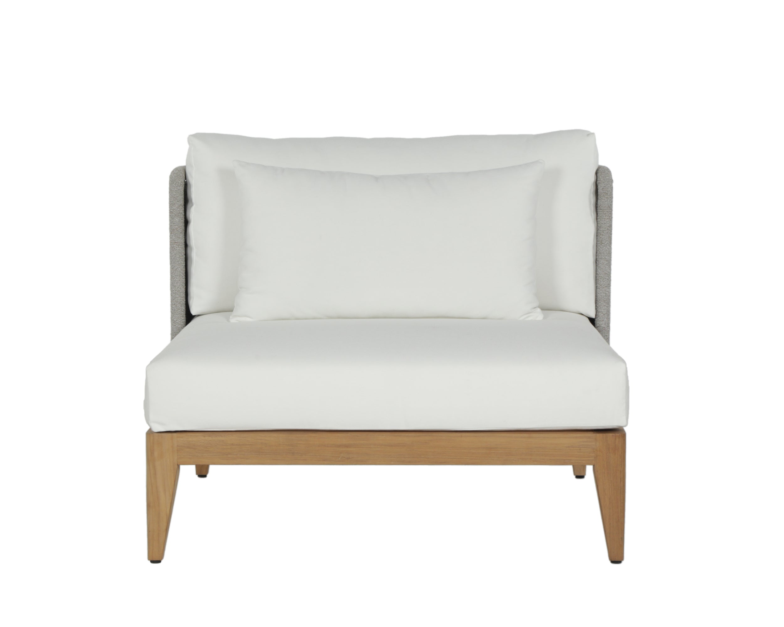Ibiza Armless Chair - Natural - Stinson White