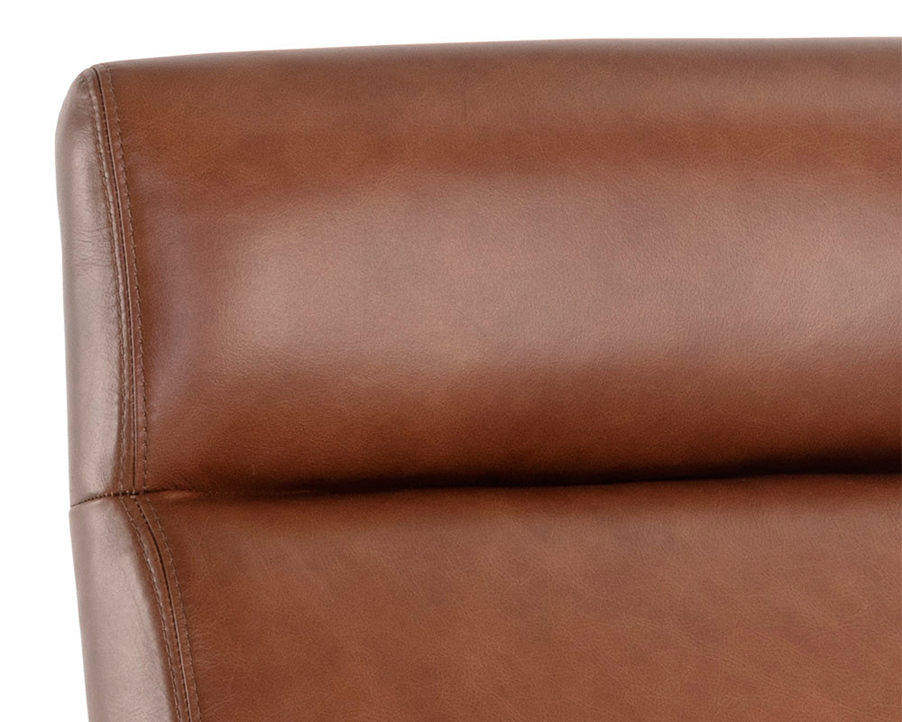 Collin Office Chair - Brown - Shalimar Tobacco Leather