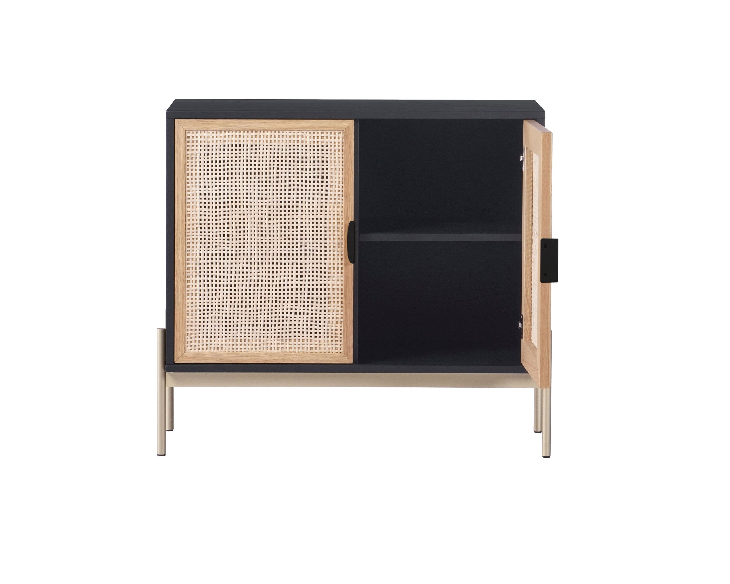 Avida Sideboard - Small - Gold - Black/Natural