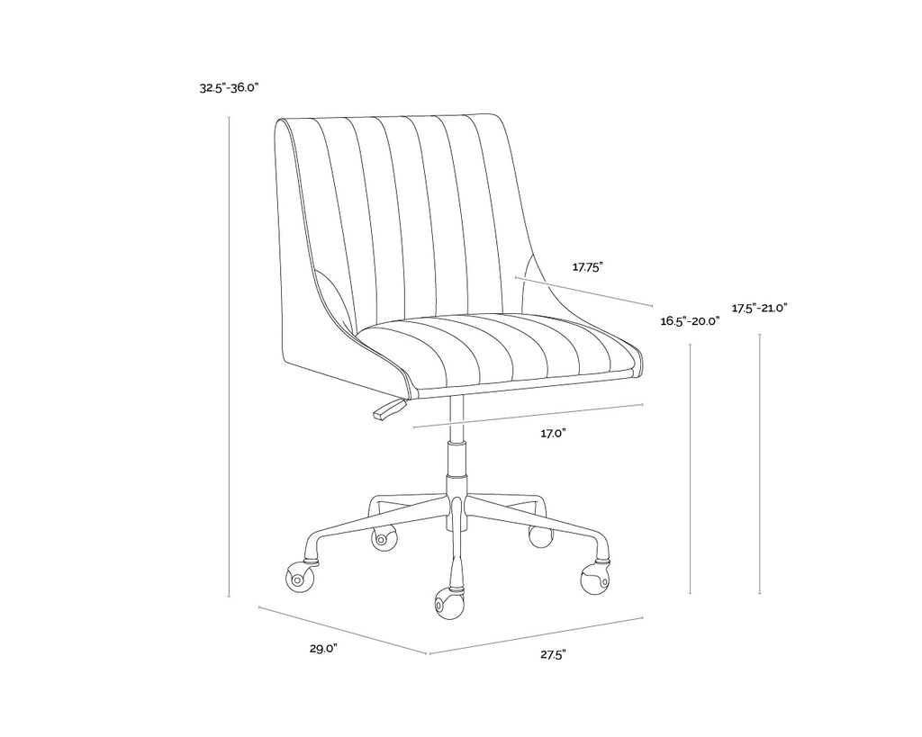Halden Office Chair - Bravo Admiral