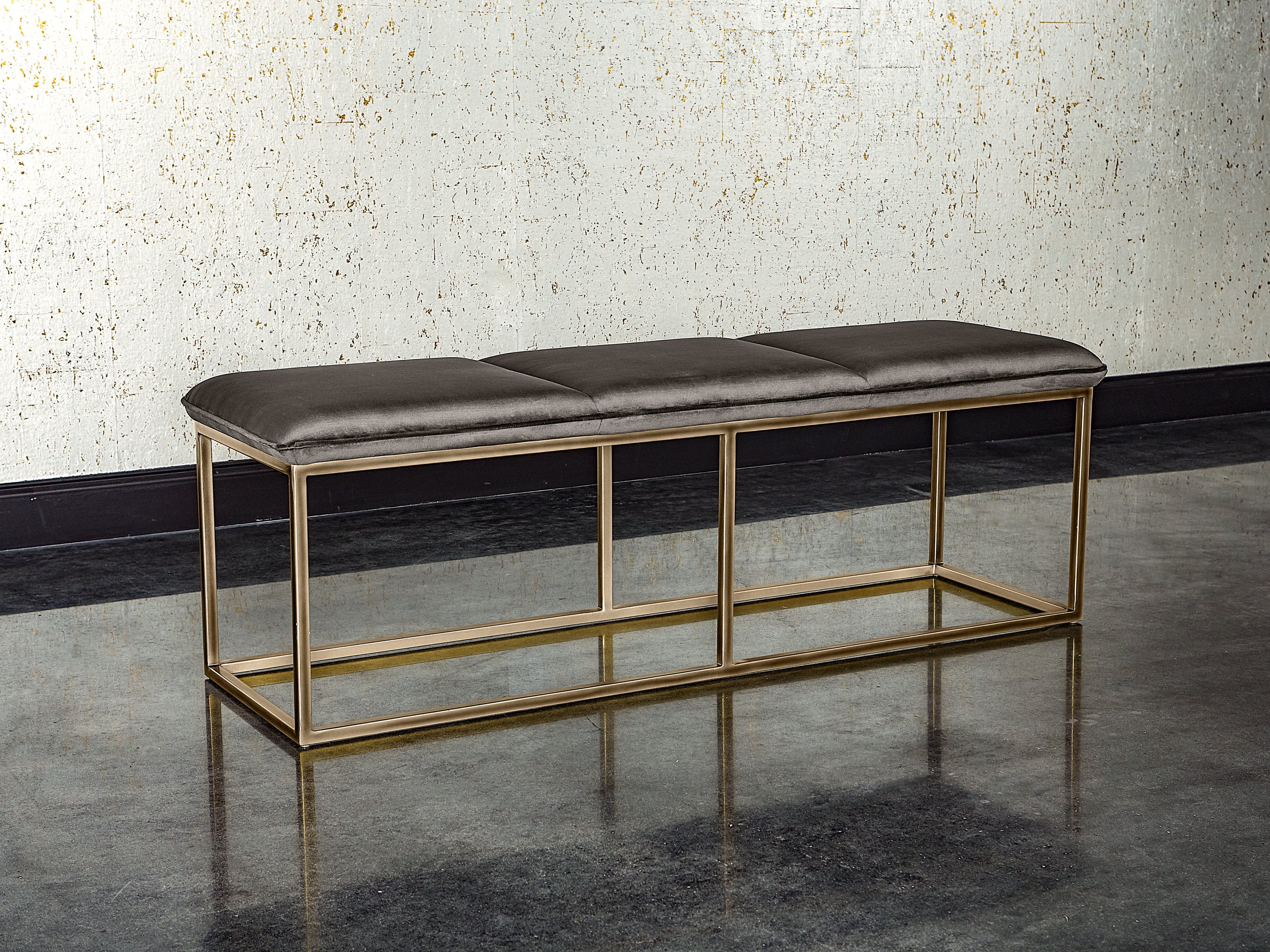 Alley Bench - Rustic Bronze - Piccolo Pebble