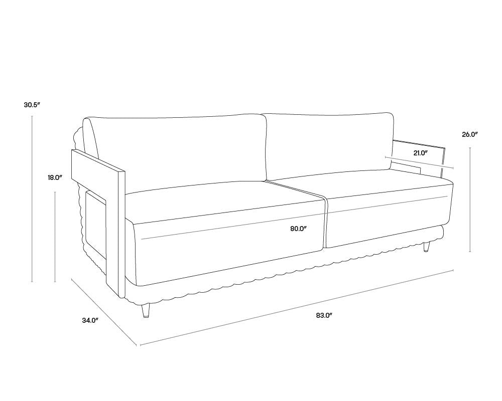 Potenza Sofa - Palazzo Cream