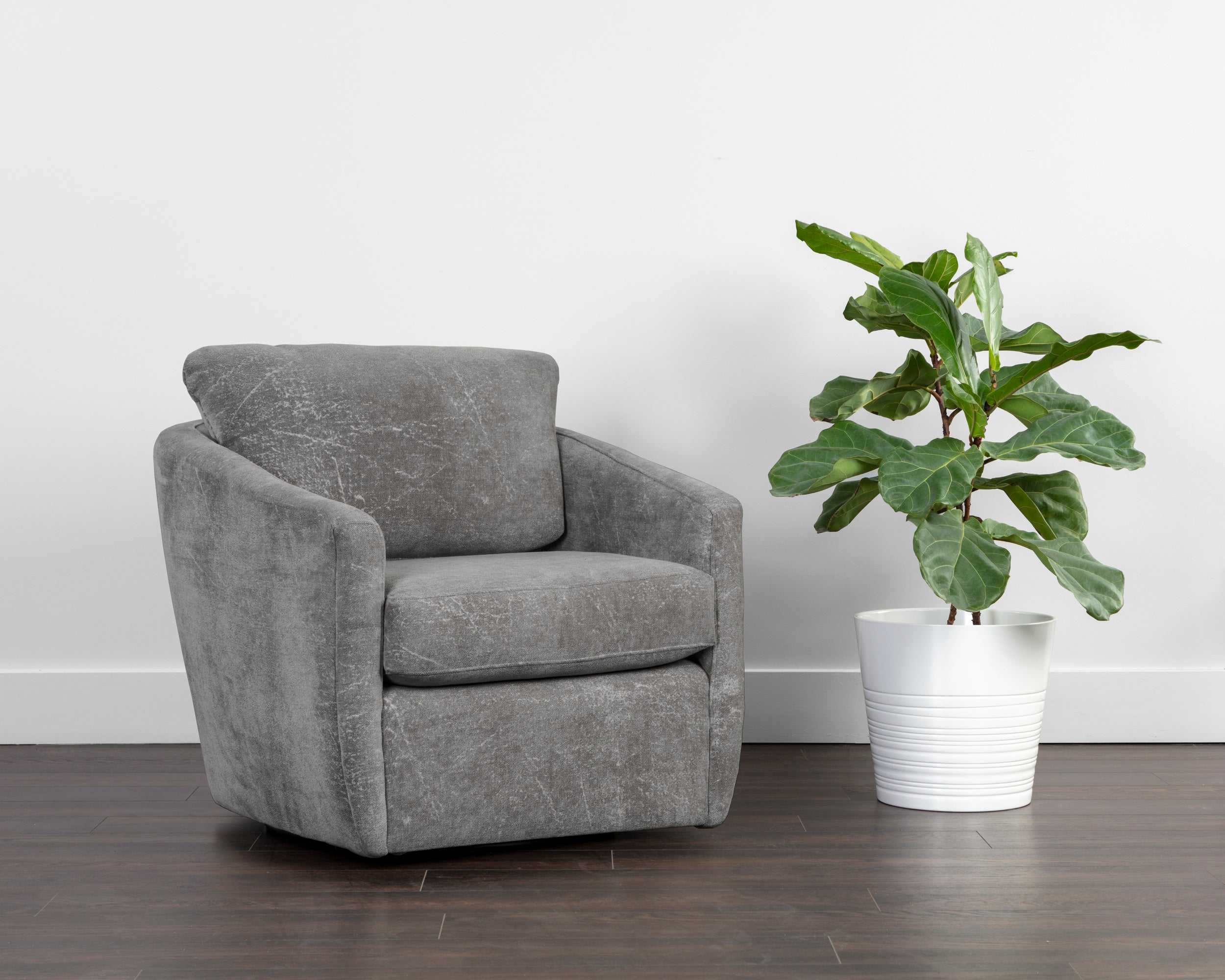 Irina Swivel Lounge Chair - Nepal Pebble