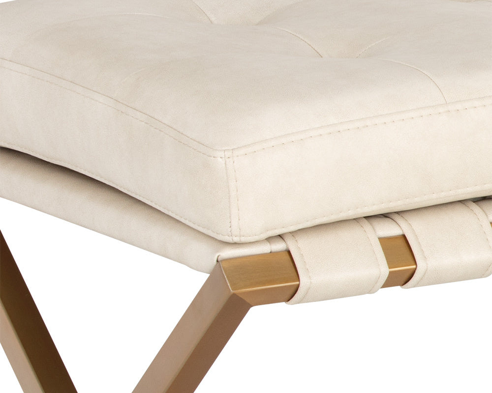 Kenji Bench - Gold - Bravo Cream