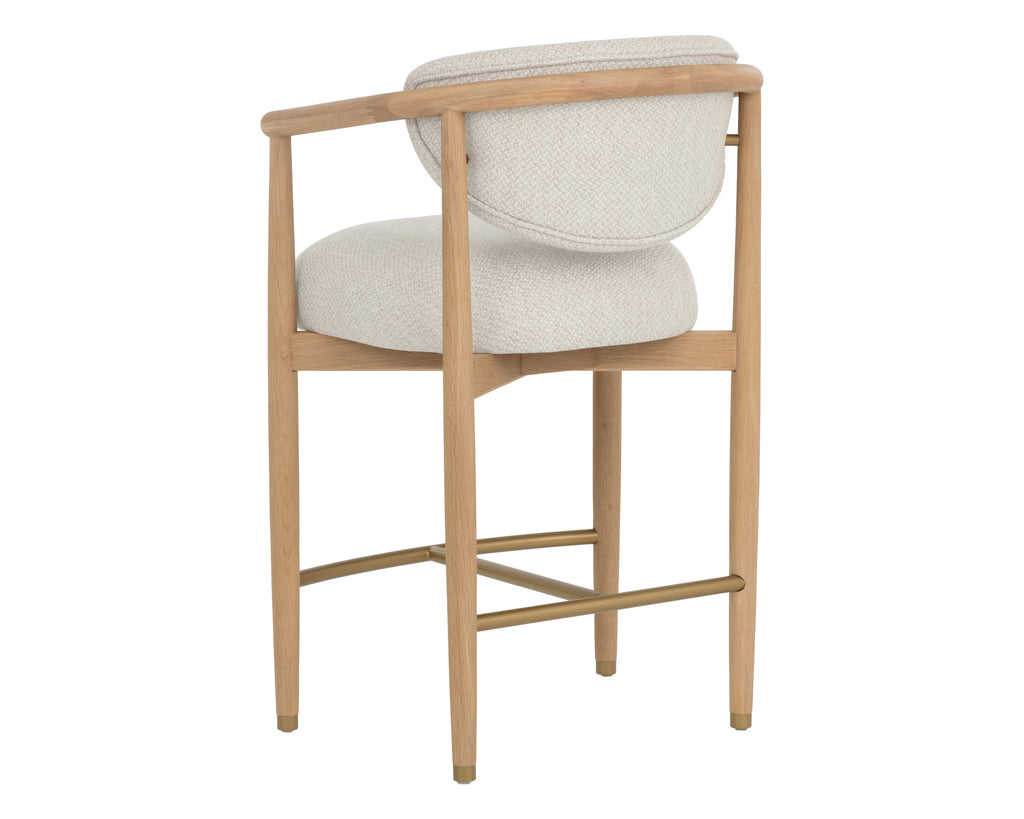 Sigrid Counter Stool - Light Oak - Monument Oatmeal