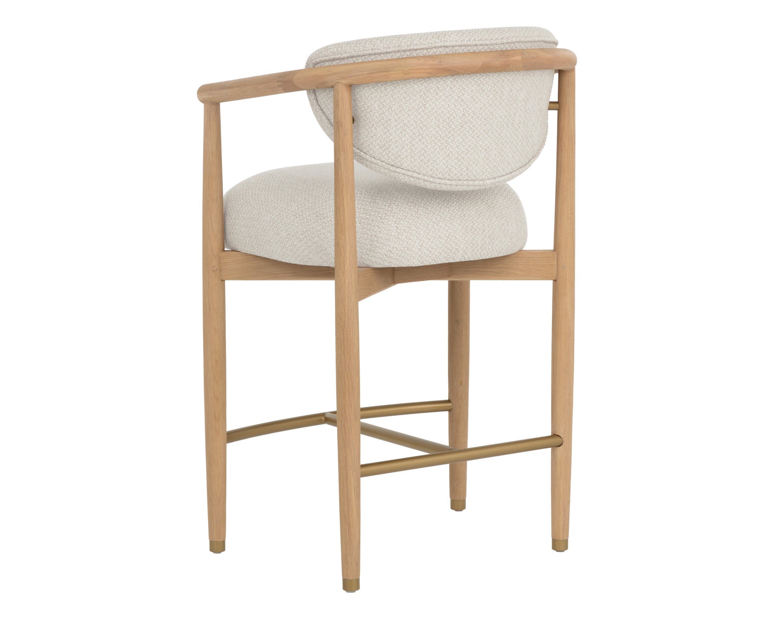 Sigrid Counter Stool - Light Oak - Monument Oatmeal