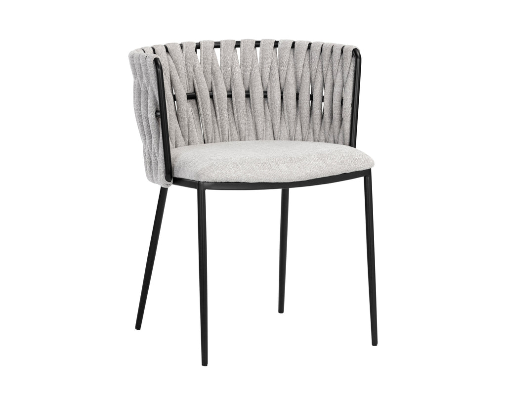 Sarai Dining Armchair - Belfast Heather Grey