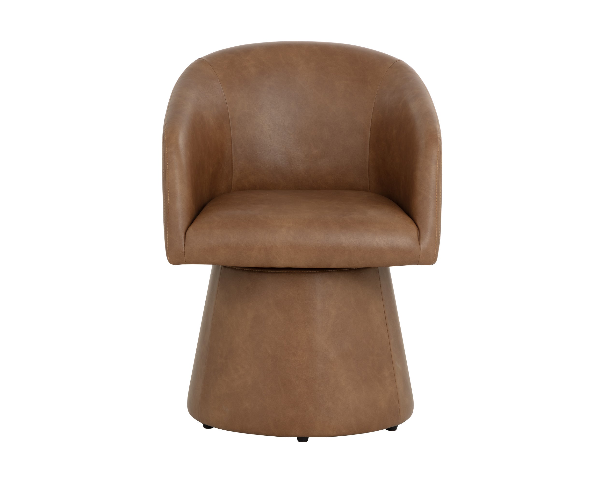Etta Swivel Dining Armchair - Copley Cognac
