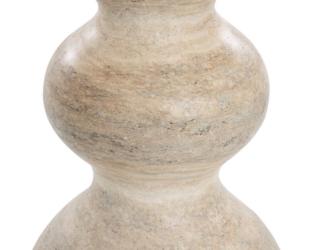 Raul Bistro Table - Travertine Look - Dune - 34"