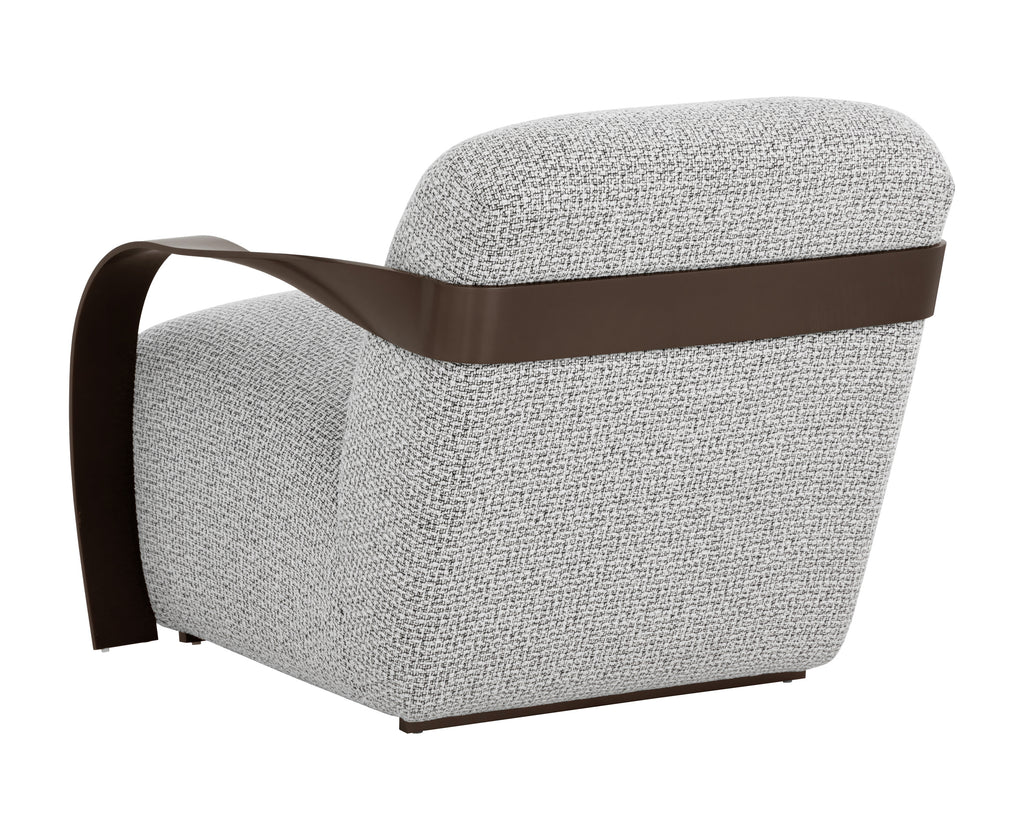 Sonesta Lounge Chair - Dark Bronze - Helios Check Black